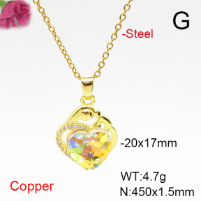 Fashion Copper Necklace  F6N407108aakl-G030