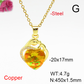 Fashion Copper Necklace  F6N407111aakl-G030