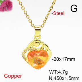 Fashion Copper Necklace  F6N407113aakl-G030
