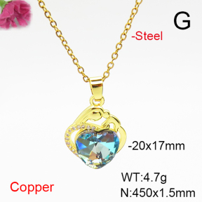 Fashion Copper Necklace  F6N407114aakl-G030
