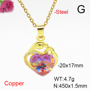 Fashion Copper Necklace  F6N407115aakl-G030