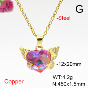 Fashion Copper Necklace  F6N407118aakl-G030