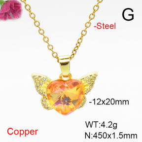 Fashion Copper Necklace  F6N407125aakl-G030
