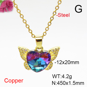 Fashion Copper Necklace  F6N407126aakl-G030