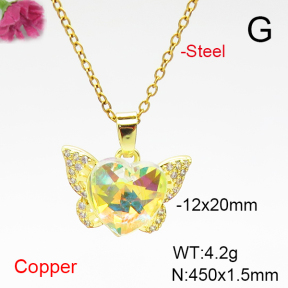 Fashion Copper Necklace  F6N407129aakl-G030