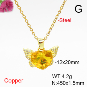 Fashion Copper Necklace  F6N407131aakl-G030