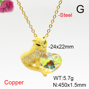 Fashion Copper Necklace  F6N407135aakl-G030