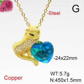 Fashion Copper Necklace  F6N407136aakl-G030