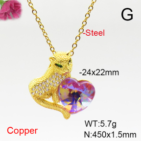 Fashion Copper Necklace  F6N407138aakl-G030