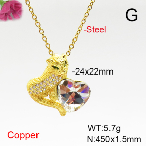 Fashion Copper Necklace  F6N407140aakl-G030