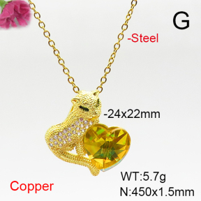Fashion Copper Necklace  F6N407143aakl-G030