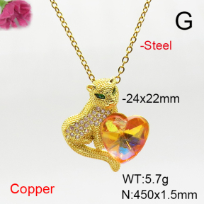 Fashion Copper Necklace  F6N407145aakl-G030