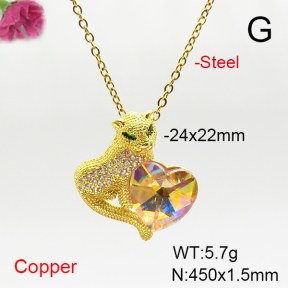 Fashion Copper Necklace  F6N407147aakl-G030