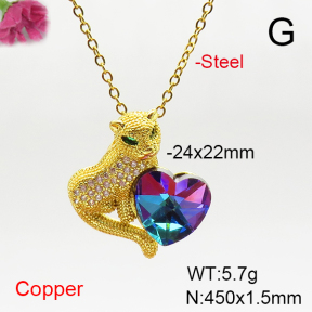 Fashion Copper Necklace  F6N407148aakl-G030