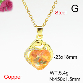 Fashion Copper Necklace  F6N407152aakl-G030