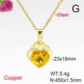 Fashion Copper Necklace  F6N407154aakl-G030