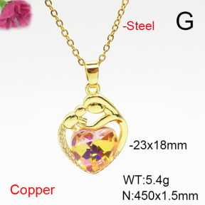 Fashion Copper Necklace  F6N407157aakl-G030