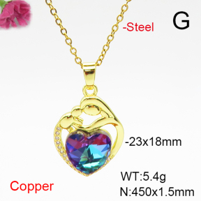 Fashion Copper Necklace  F6N407160aakl-G030
