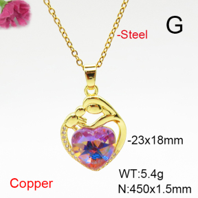 Fashion Copper Necklace  F6N407163aakl-G030