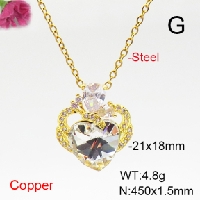 Fashion Copper Necklace  F6N407166aakl-G030