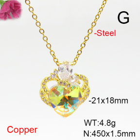 Fashion Copper Necklace  F6N407168aakl-G030