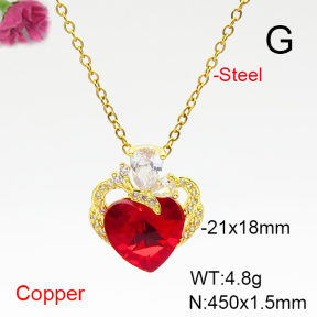Fashion Copper Necklace  F6N407169aakl-G030
