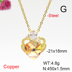 Fashion Copper Necklace  F6N407173aakl-G030