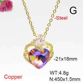 Fashion Copper Necklace  F6N407174aakl-G030