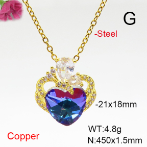 Fashion Copper Necklace  F6N407181aakl-G030
