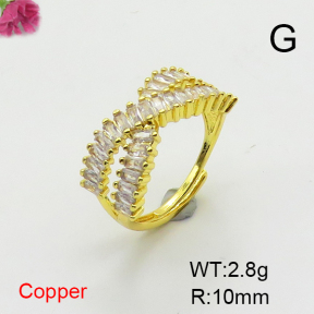 Fashion Copper Ring  F6R401466vbmb-L017