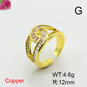 Fashion Copper Ring  F6R401474bbov-L017