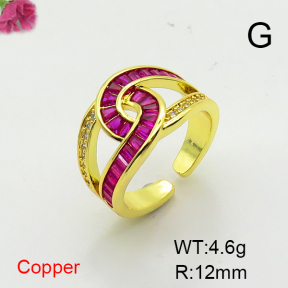 Fashion Copper Ring  F6R401476bbov-L017
