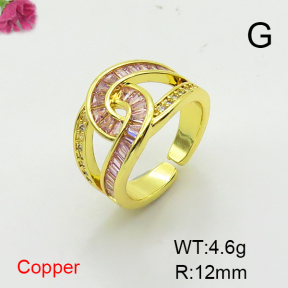 Fashion Copper Ring  F6R401477bbov-L017