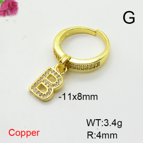 Fashion Copper Ring  F6R401479ablb-L017