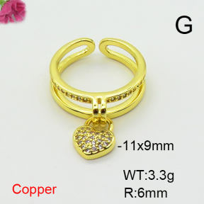 Fashion Copper Ring  F6R401483ablb-L017