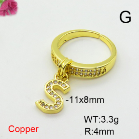 Fashion Copper Ring  F6R401484ablb-L017
