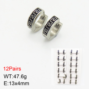 Stainless Steel Earrings  2E3001566bmmb-256