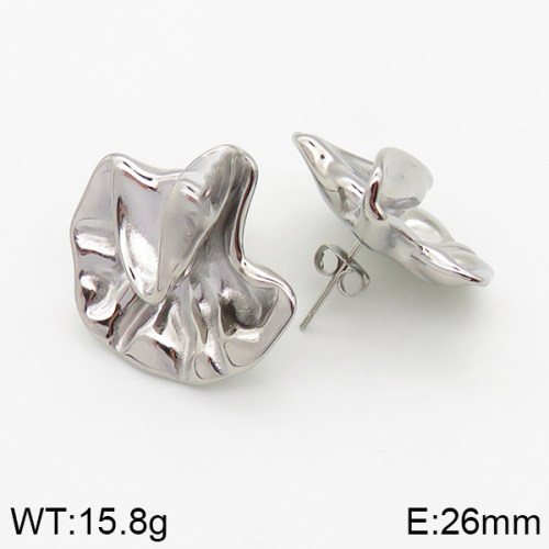 Stainless Steel Earrings  Handmade Polished  5E2002653vbpb-066