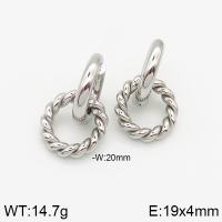 Stainless Steel Earrings  Handmade Polished  5E2002657bhva-066