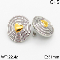 Stainless Steel Earrings  Handmade Polished  5E2002672vhkb-066