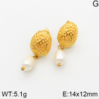 Stainless Steel Earrings  Cultured Freshwater Pearls,Handmade Polished  5E3001125bhia-066