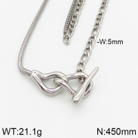 Stainless Steel Necklace  Handmade Polished  5N2000856vhnv-066