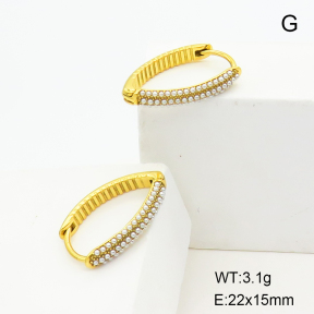 Stainless Steel Earrings  Plastic Imitation Pearls,Handmade Polished  6E4003855vhmv-066