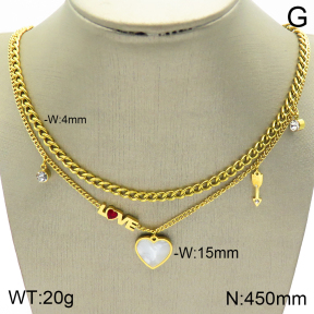 Stainless Steel Necklace  2N4002039vbpb-739