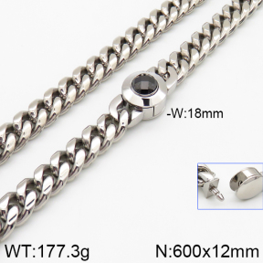 Stainless Steel Necklace  5N4001666bkab-237