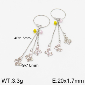 Stainless Steel Earrings  5E4002462vbmb-350