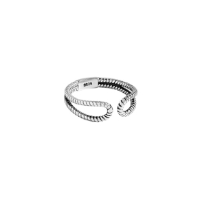 925 Silver Ring  WT:1.94g  6.26mm  JR5041vhol-Y24  
JZ139