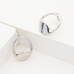 Stainless Steel Earrings  High Quality Handmade Polished  WT:5.2g  E:22x17mm  GEE001153bbml-901