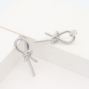 Stainless Steel Earrings  High Quality Handmade Polished  WT:6.3g  E:34x12mm  GEE001163bbml-901