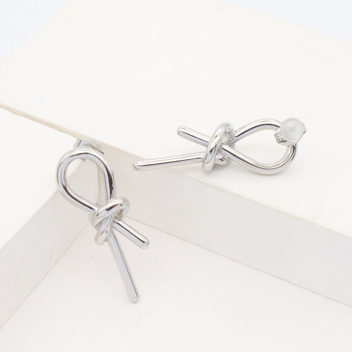 Stainless Steel Earrings  High Quality Handmade Polished   WT:6.3g  E:34x12mm  GEE001163bbml-901